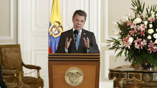 El presidente Juan Manuel Santos. Foto: Colprensa