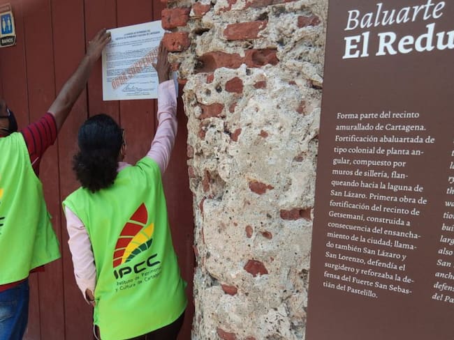 Luego de una inspección técnica se evidenció que los trabajos en este fuerte se realizaban sin permiso de las autoridades competentes