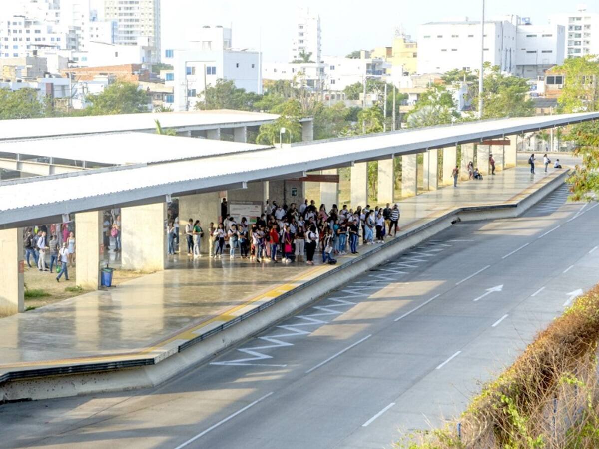 Transcaribe realizó una redistribución de paradas en Patio Portal
