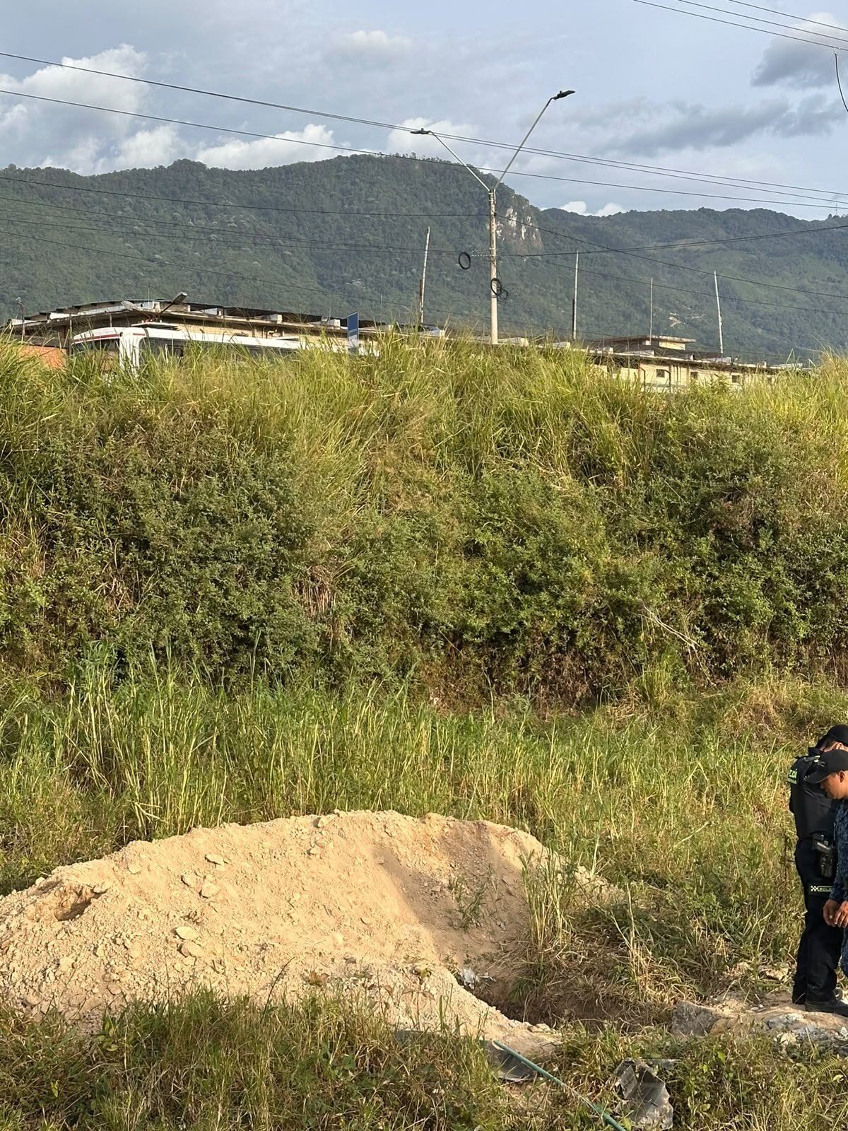 Túnel a las afueras de la cárcel peñas Blancas de Calarcá, Quindío. Foto: Cortesía Redes Sociales