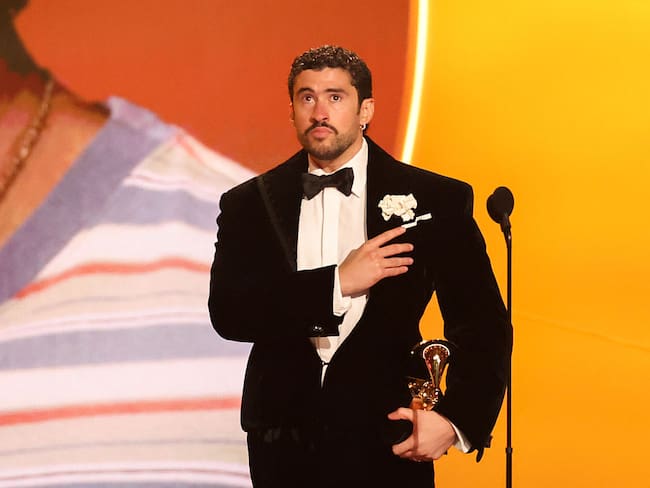 Bad Bunny at the 68th GRAMMY Awards held at the Crypto.com Arena on February 01, 2026 in Los Angeles, California. (Photo by Christopher Polk/Billboard via Getty Images)