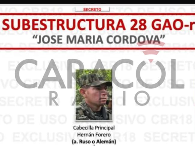 Alias ‘El Ruso’, cabecilla del frente 28 de las disidencias de las Farc de la facción de ‘Iván Mordisco’, murió en operación de las FF.MM. Foto: Cortesía.