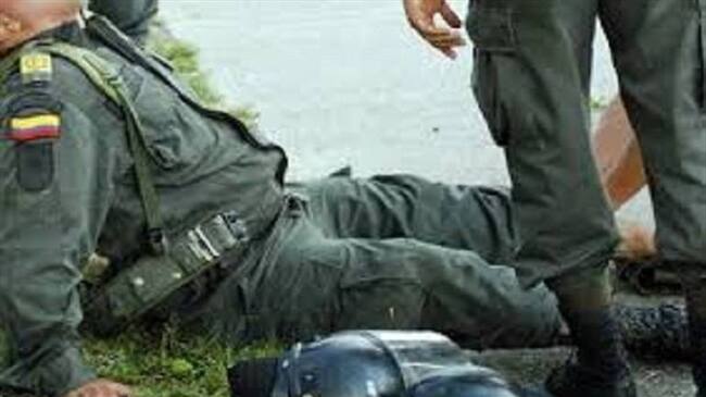 Un intendente resultó herido durante emboscada a la policía en Norte de Santander. Foto: Colprensa