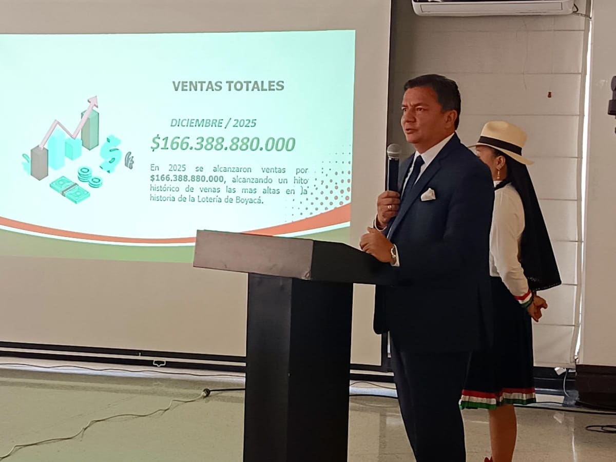 La Lotería de Boyacá superó sus ventas en un 5,76% durante el 2025