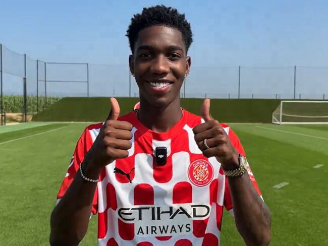 Girona FC oficializa a Yaser Asprilla como nuevo jugador del equipo