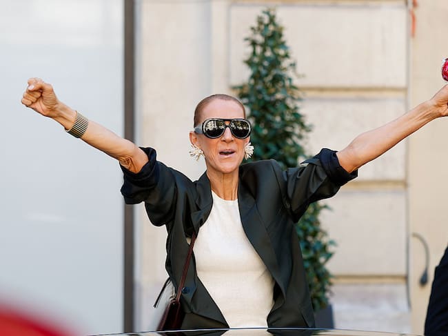 PARIS, FRANCE - SEPTEMBER 12: Celine Dion is seen leaving her Hotel on September 12, 2026 in Paris, France. (Photo by Pierre Suu/GC Images)