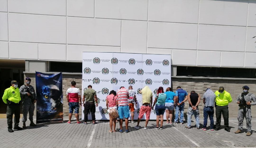 La banda quedó a disposción de la Fiscalía. 