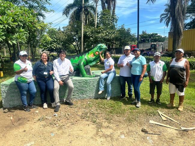 En Cartagena, Ecopetrol transformó 80 toneladas de escombros en 19 mobiliarios urbanos