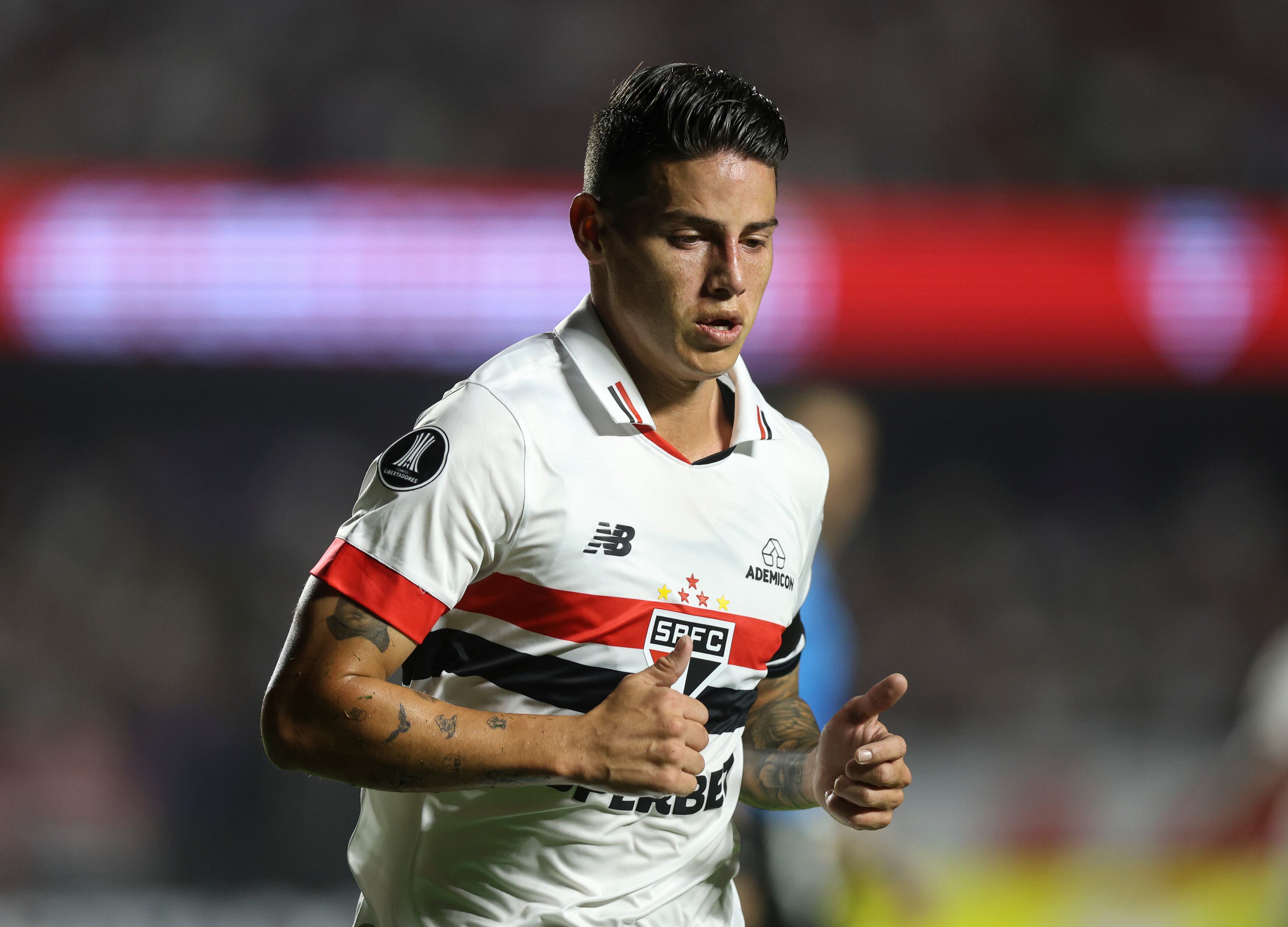 James Rodríguez en su partido ante Cobresal por la Copa Libertadores. (Photo by Alexandre Schneider/Getty Images)