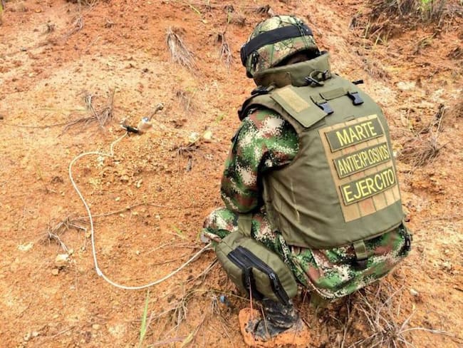 En Pradera, Valle, Ejército halla caletas con más de 70 minas antipersonal