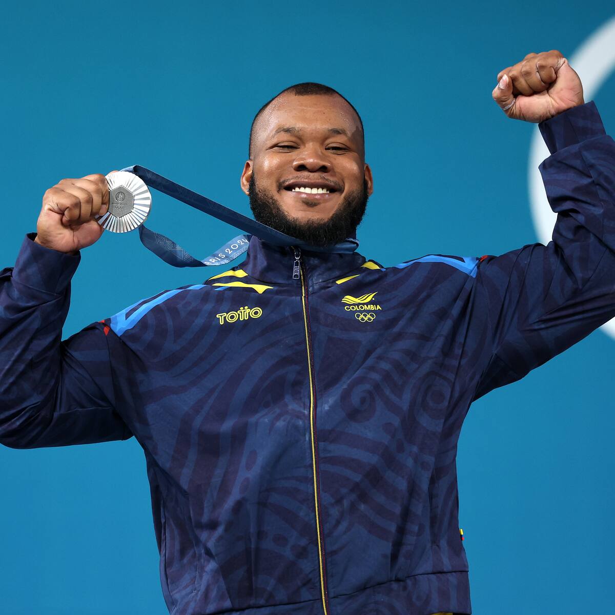 Yeison López gana una medalla de plata para Colombia en el levantamiento de pesas