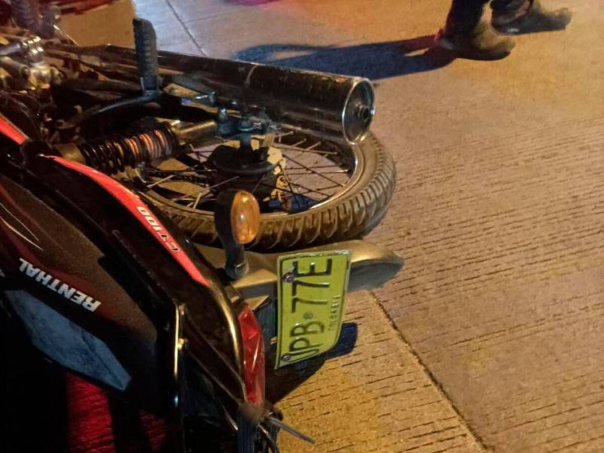 Falleció herido tras choque de motocicletas en el barrio Colombiatón