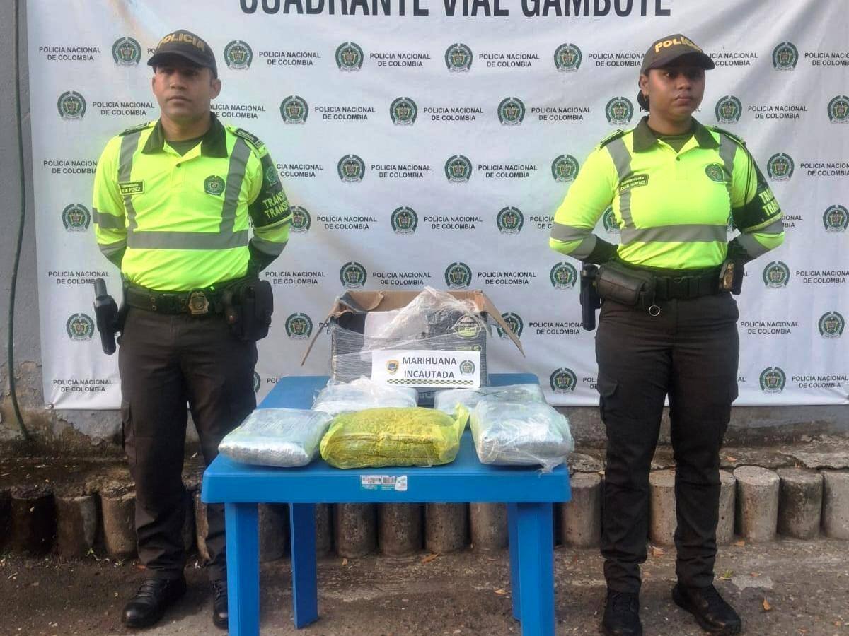 Hallan casi 6.000 dosis de marihuana en vehículo de carga en Marialabaja