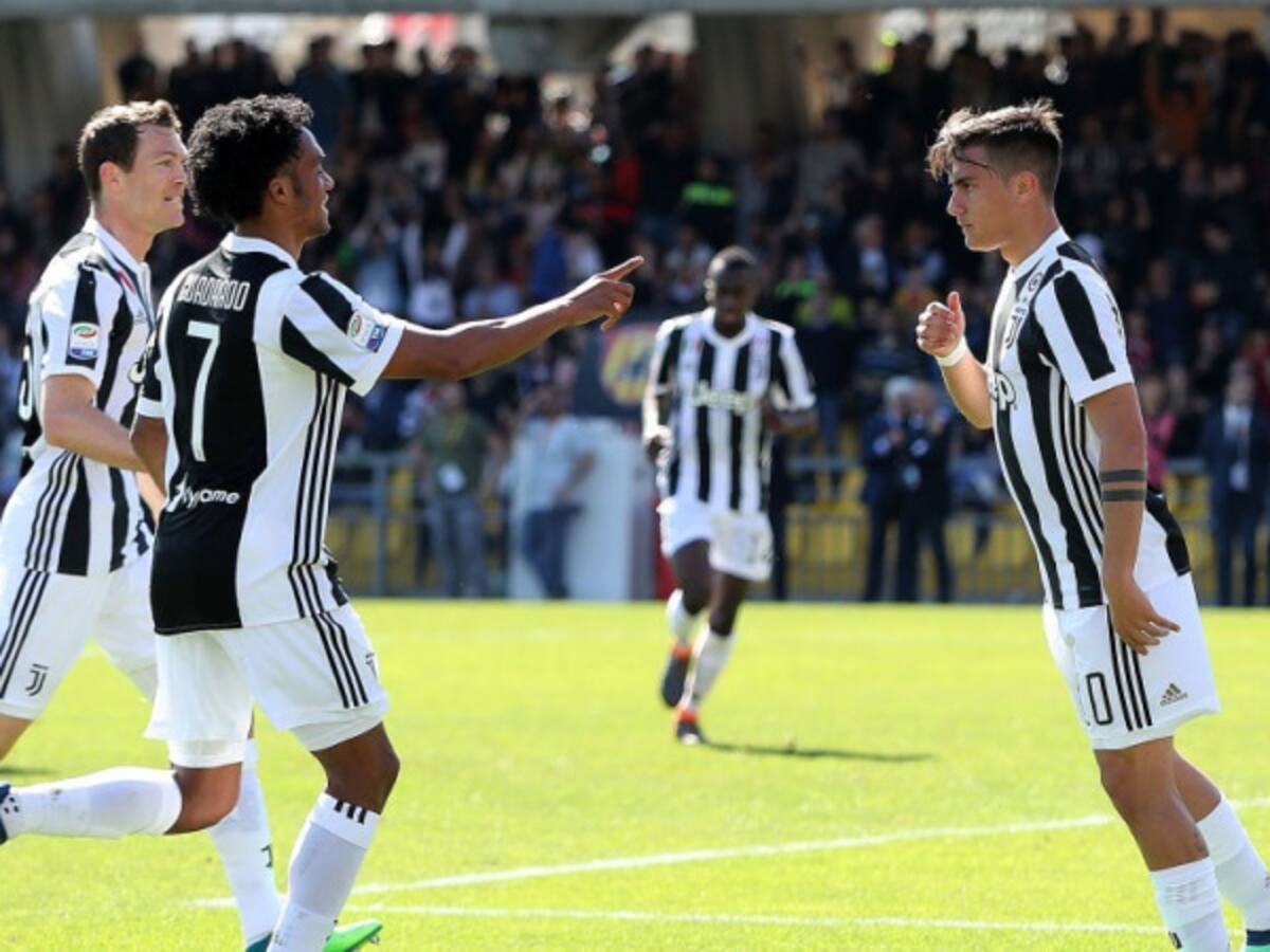 Con Cuadrado como titular y con triplete de Dybala, Juventus ganó 2-4