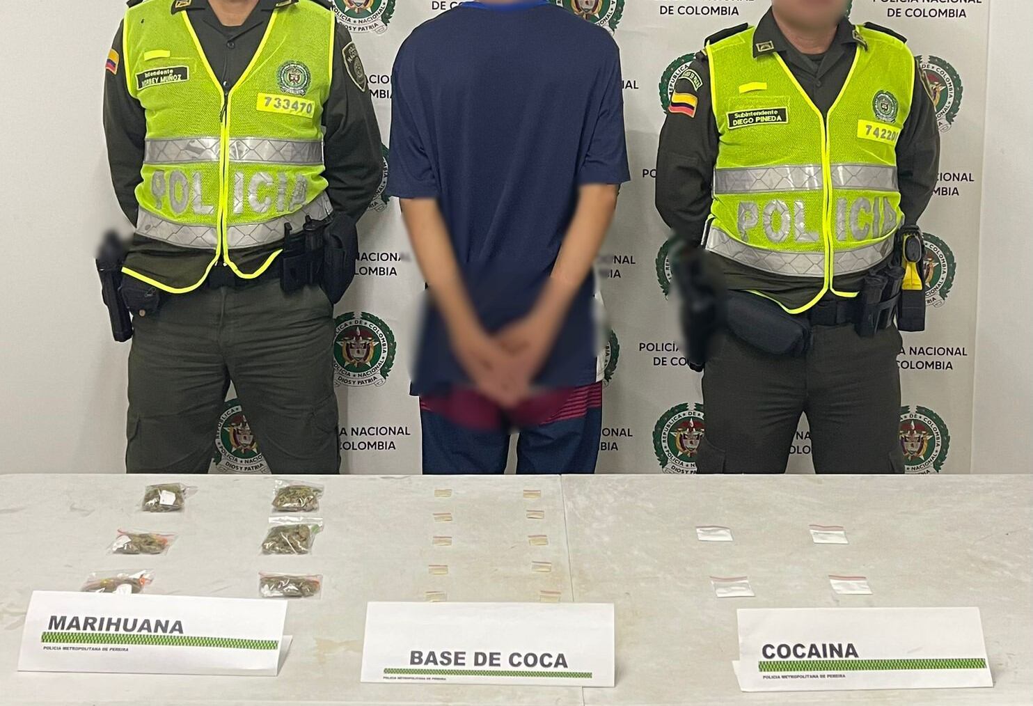 Foto suministrada: Policía Metropolitana de Pereira