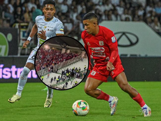 Desmanes en el partido entre Once Caldas y América / Colprensa