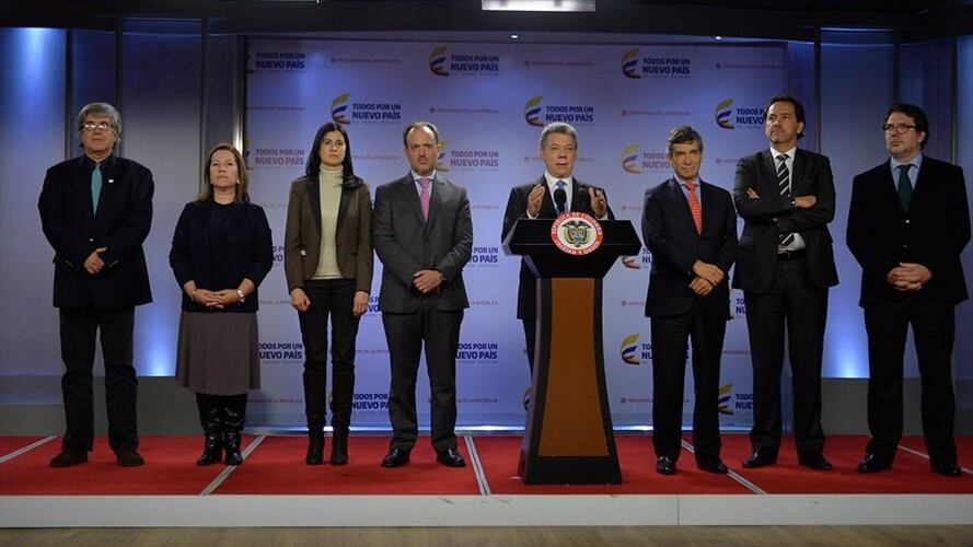 Santos anunció los cambios en la Presidencia. Foto: Colprensa