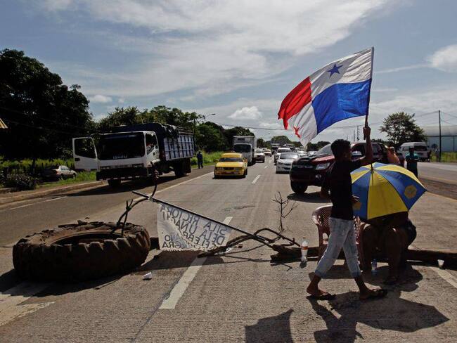 Bloqueo en vía Panamericana