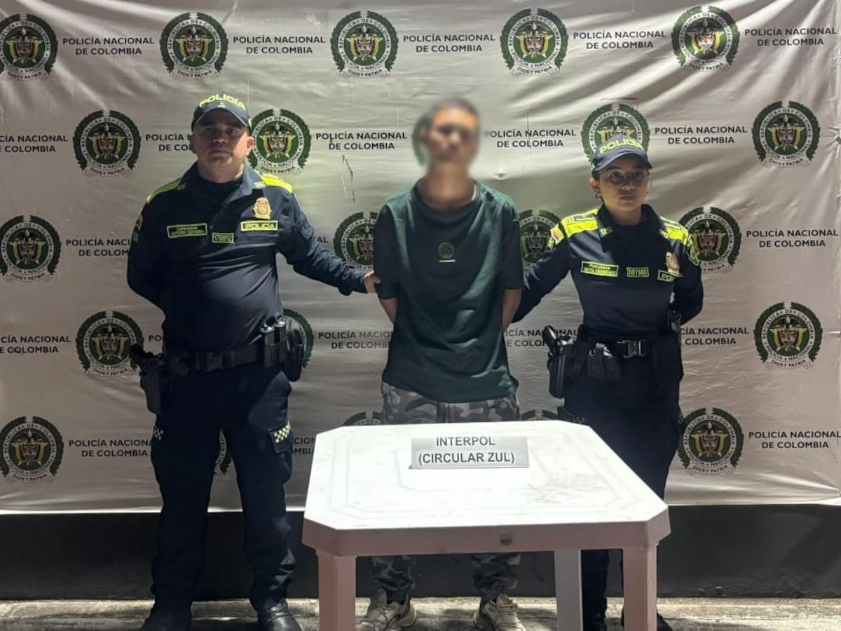 Policía capturó a joven requerido por circular azul de Interpol en Rovira, Tolima