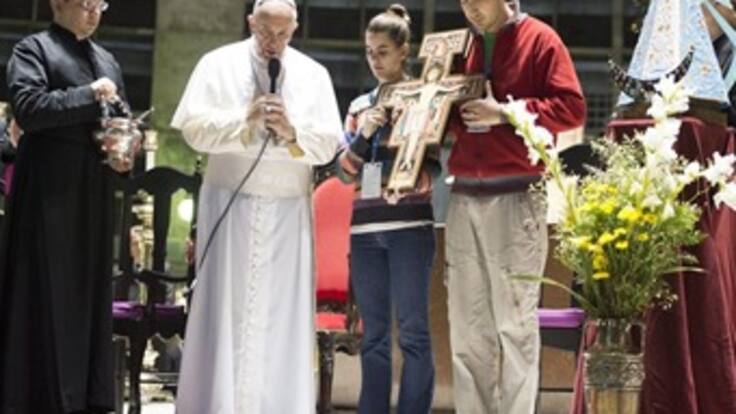 El papa celebró su primera misa en la Jornada Mundial de la Juventud