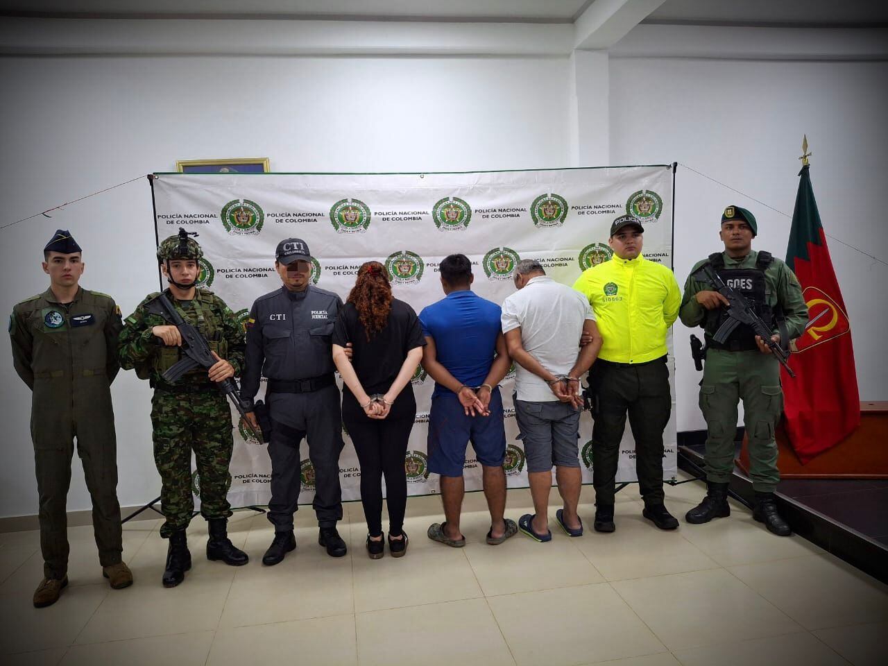 Capturados tres presuntos integrantes de la Estructura Primera Armando Ríos en Calamar, Guaviare
