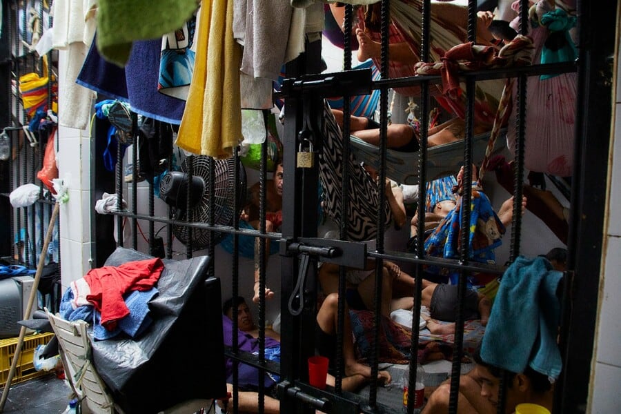 Imagen de referencia de hacinamiento en cárceles en Colombia. Foto: Colprensa.