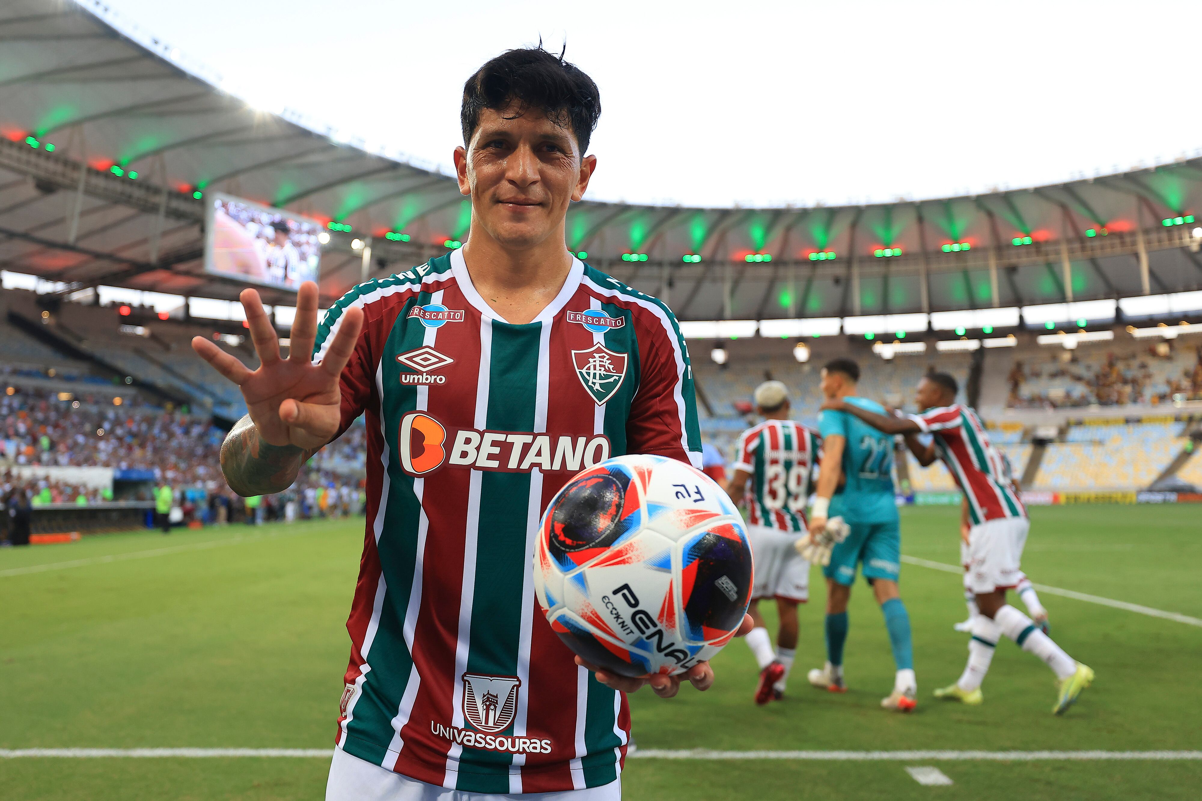 Germán Ezequiel Cano, goleador del Fluminense. (Photo by Buda Mendes/Getty Images)