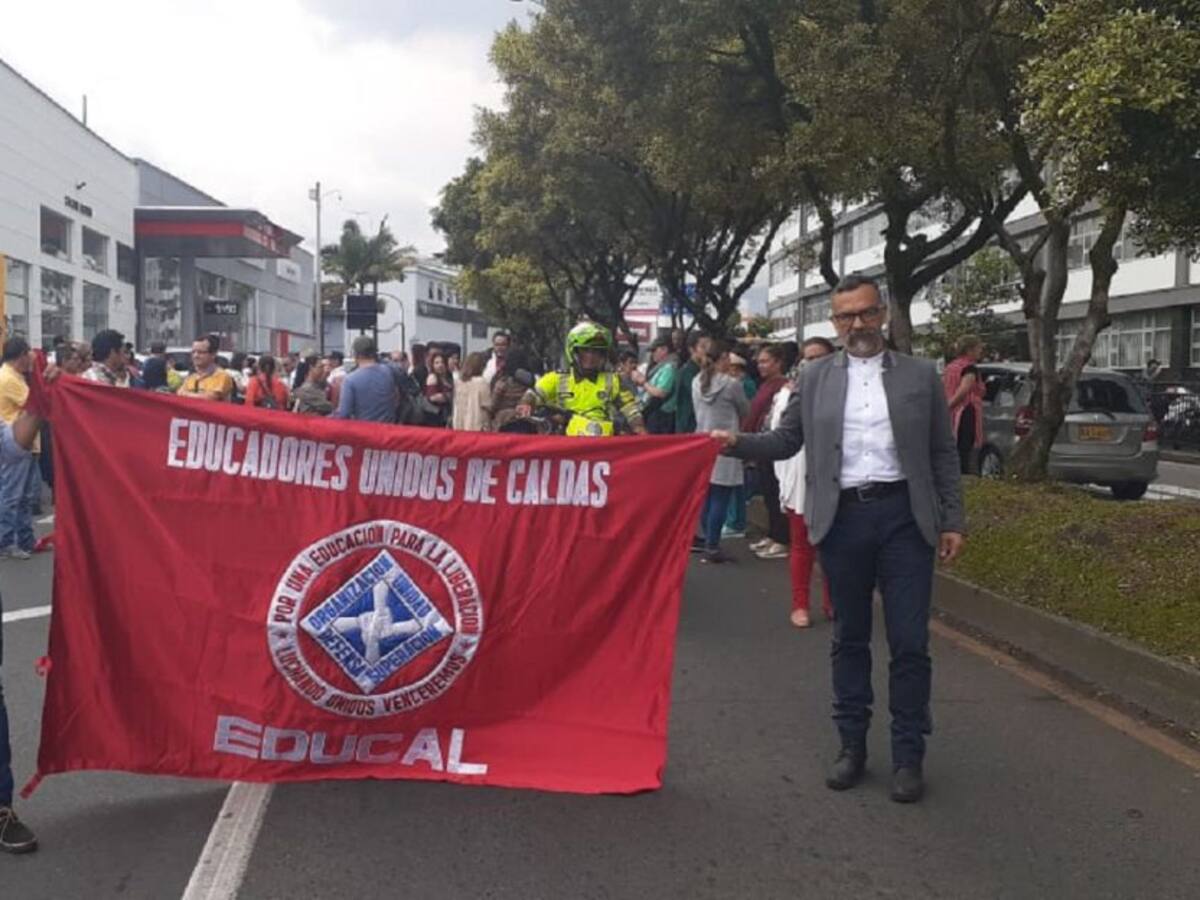 A las 9 de la mañana se movilizarán los docentes de Caldas