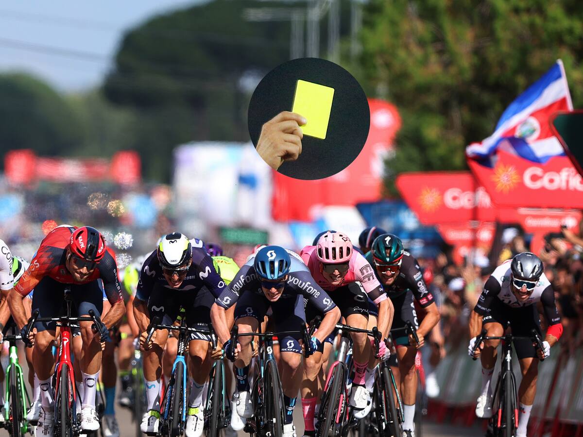 Llegan las tarjetas amarillas a la Vuelta a España: ¿Qué significan y como se usan?