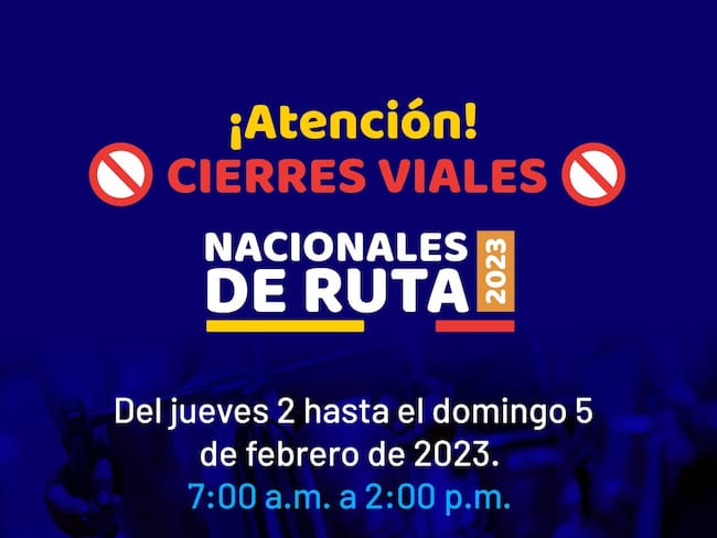 Vías alternas por carrera de ciclismo