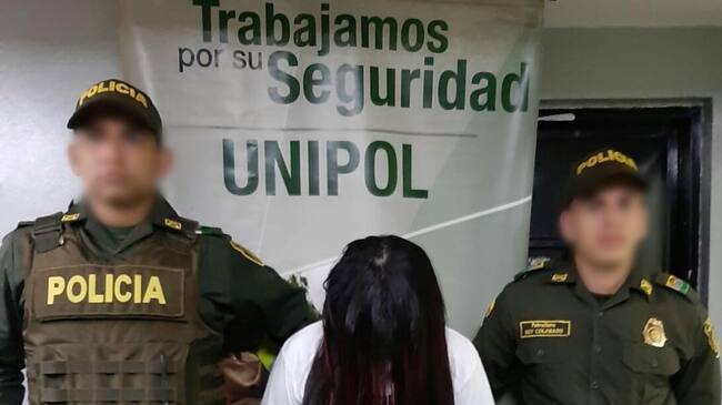 Capturada mujer en Barranquilla.