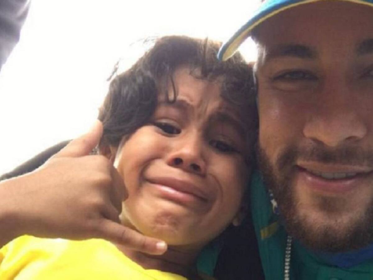 Noymar, el niño que se tomó la foto con Neymar: "Es el mejor del mundo"