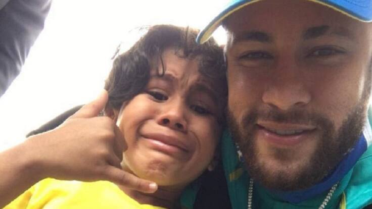 Noymar, el niño que se tomó la foto con Neymar: "Es el mejor del mundo"