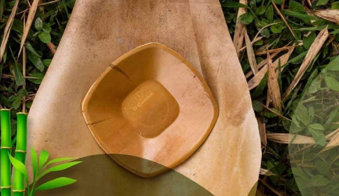 Utensilio hecho con residuos de guadua