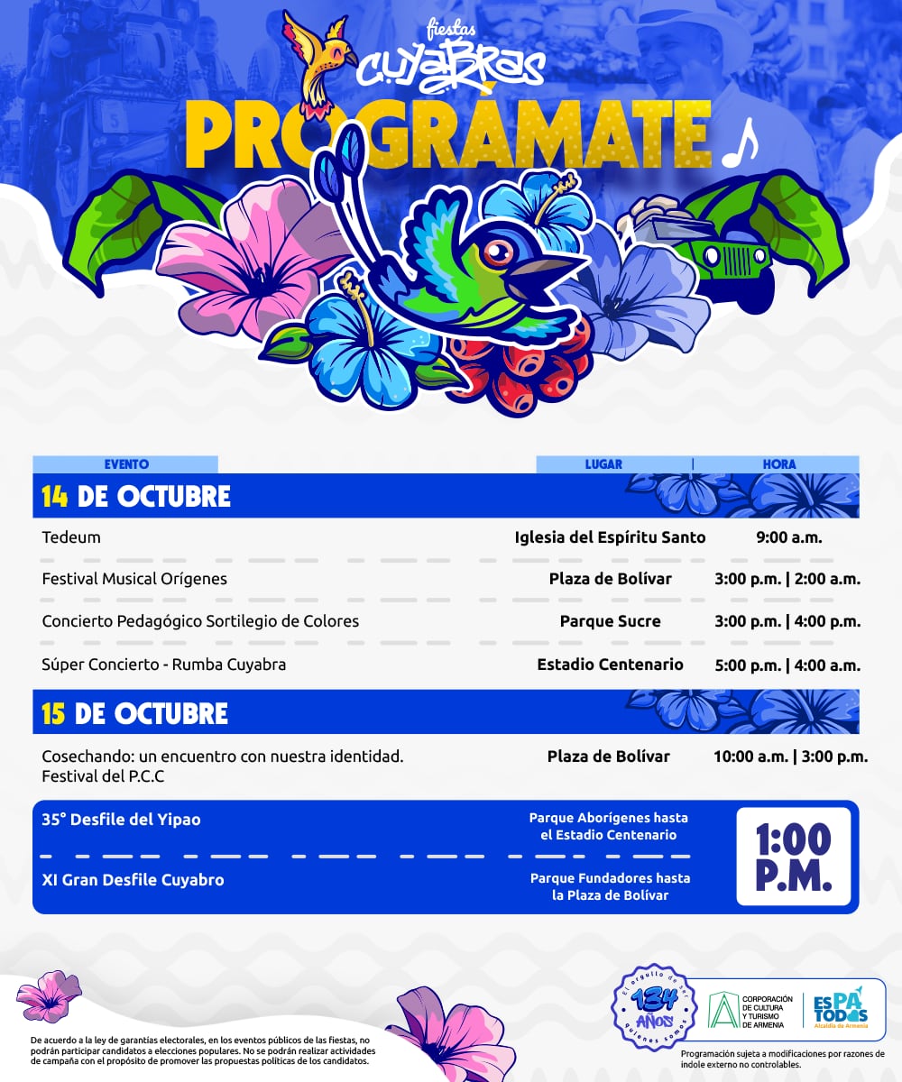 Programación Fiestas de Armenia