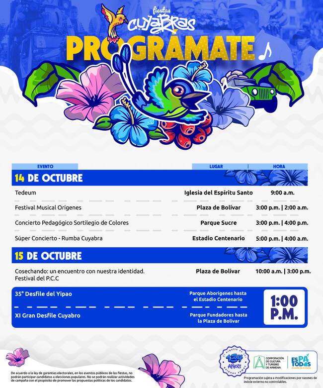 Programación Fiestas de Armenia