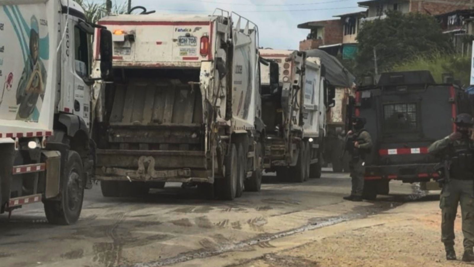 Implementan caravanas de seguridad para garantizar recolección de basuras en Popayán