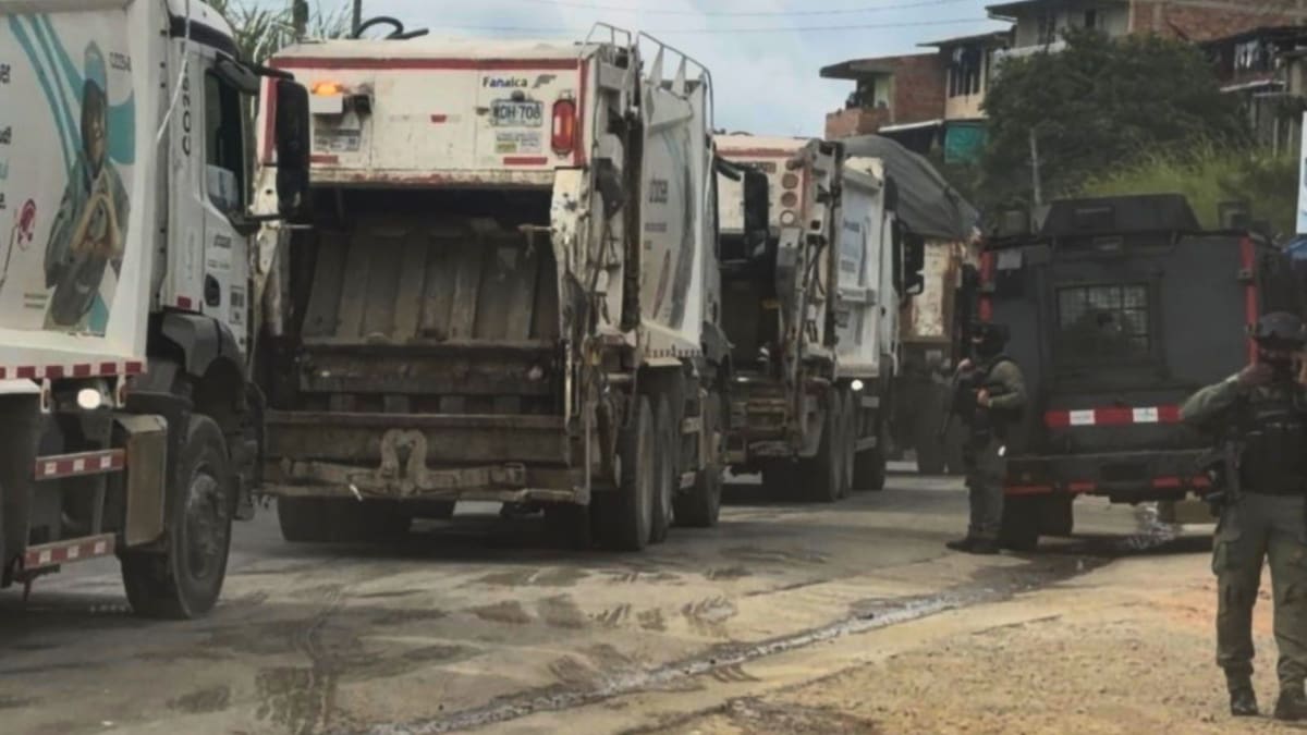 Implementan caravanas de seguridad para garantizar recolección de basuras en Popayán