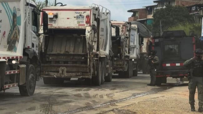 Implementan caravanas de seguridad para garantizar recolección de basuras en Popayán