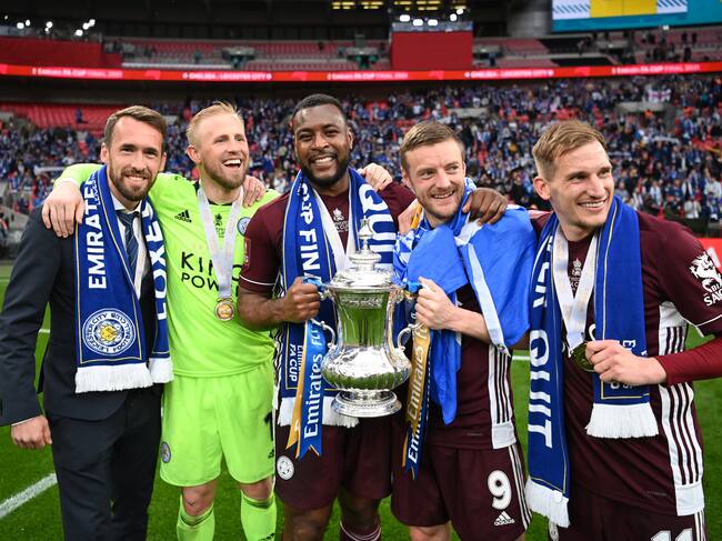 Leicester City celebrando la FA Cup. Foto: Getty Images.