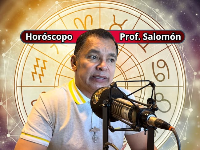 Él es el profesor Salomón, experto en la lectura del Horóscopo y el Tarot (Crédito: Profesor Salomón - Youtube) // De fondo: Imagen ilustrativa del horóscopo (crédito: Getty Images).
