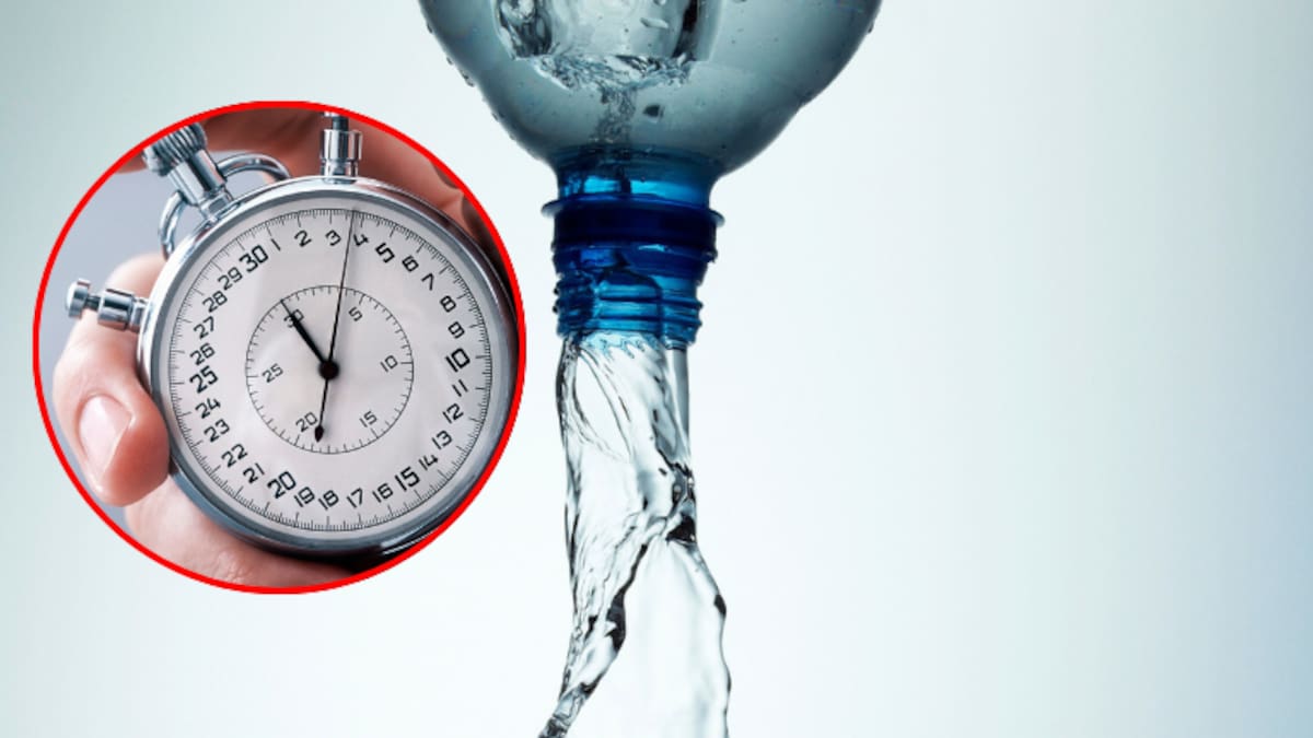 Divertido experimento: esta es la forma más rápida de vaciar una botella