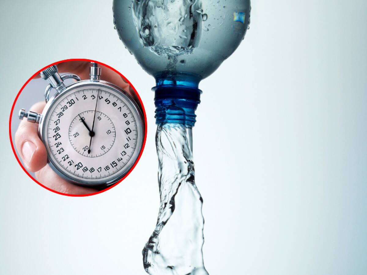 Divertido experimento: esta es la forma más rápida de vaciar una botella