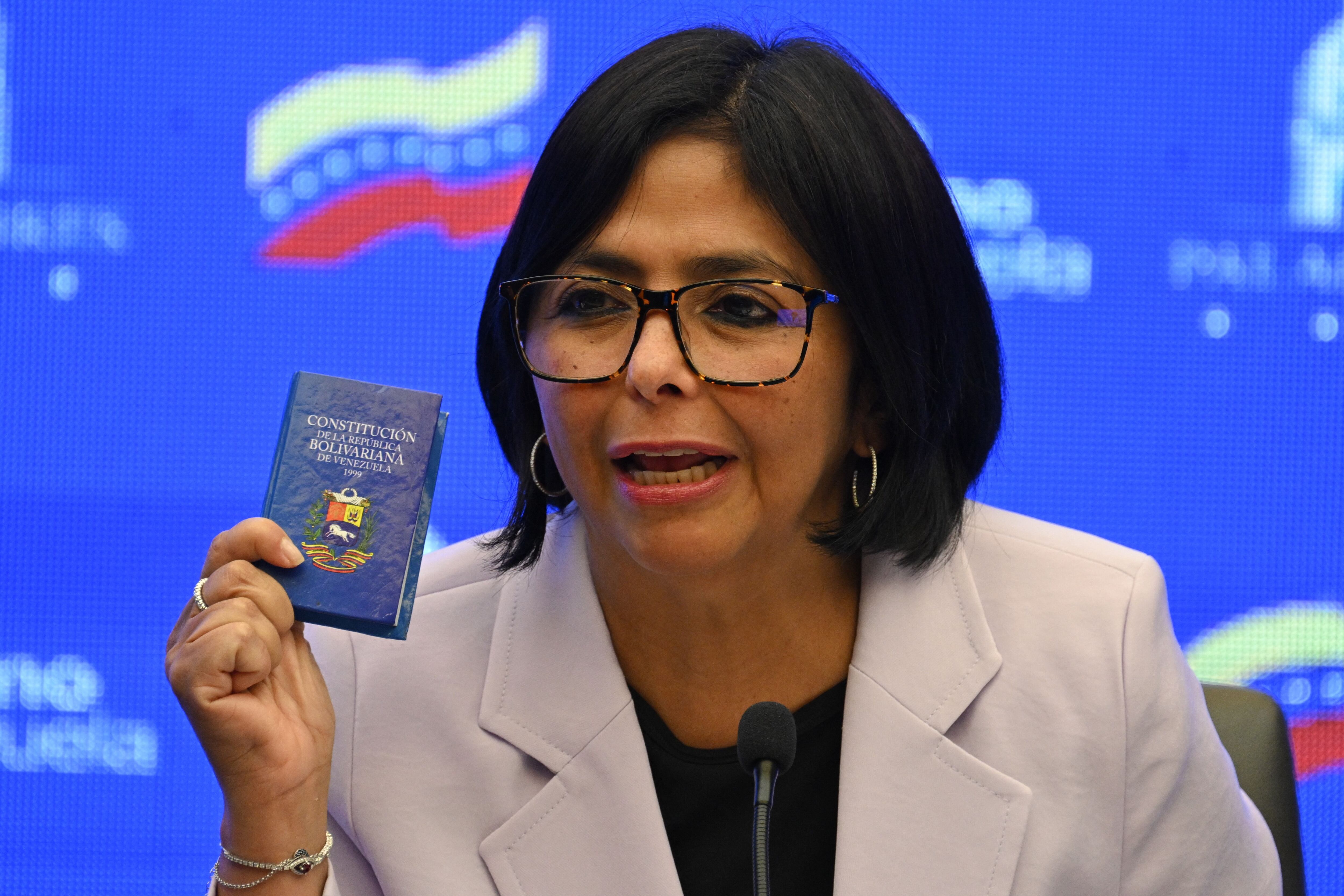 La vicepresidenta de Venezuela, Delcy Rodríguez. 
(Foto:    FEDERICO PARRA/AFP via Getty Images)