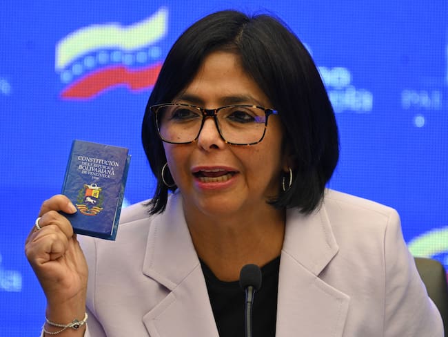 La vicepresidenta de Venezuela, Delcy Rodríguez. 
(Foto:    FEDERICO PARRA/AFP via Getty Images)