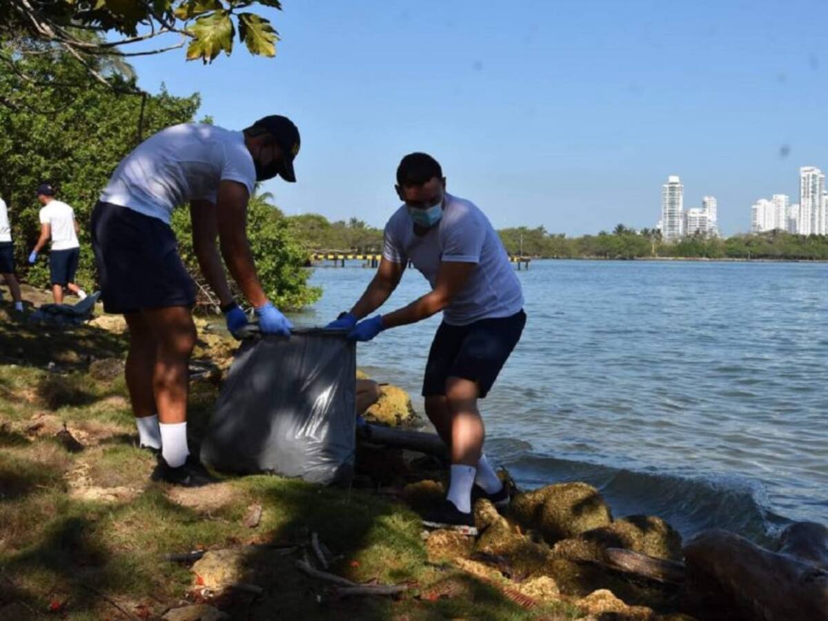 Cerca de una tonelada de residuos fueron extraídos en la isla de Manzanillo