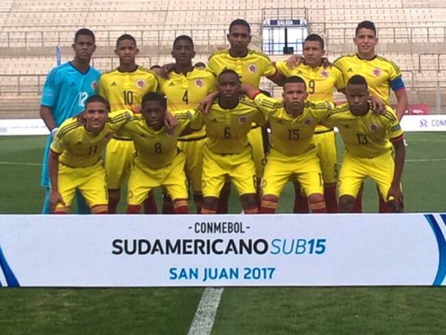 Colombia empató con Uruguay en tercera fecha del sudamericano Sub-15