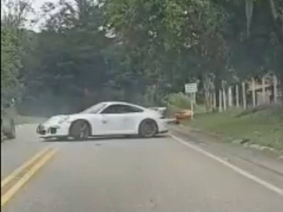 Hubo acuerdo entre ciclista arrollado y conductor del Porsche
