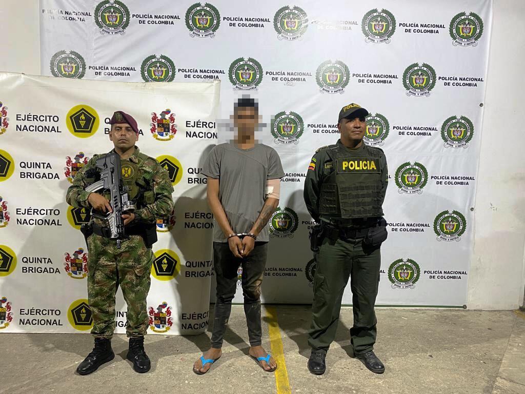 Capturado presnto integrante del Clan del Golfo.