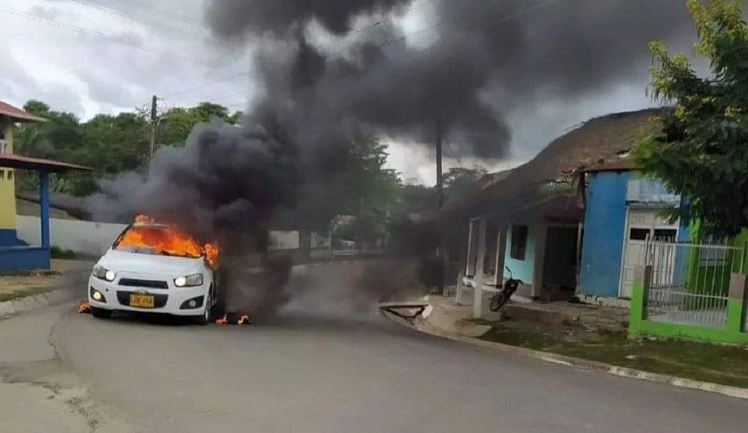 Acciones del paro armado en Córdoba.